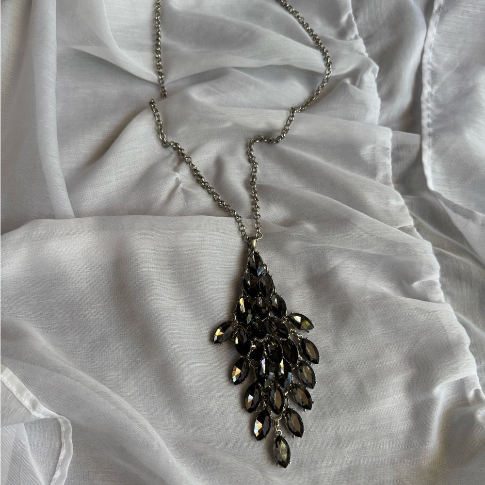 Chico’s Rhinestone Dangle Necklace - Picture 5 of 10